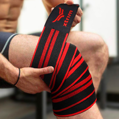 Xtrim DURAFIT KNEE WRAP - PACK OF 2 Knee Support(Black)