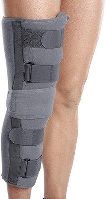 TDM FITNESS Knee Immobilizer Brace for Knee support for dislocation injuries ligament tear Knee Support(Grey)