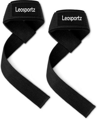 Leosportz Weight lifting with foam handle provide extra stability to your wrist and palm Wrist Support(Black)