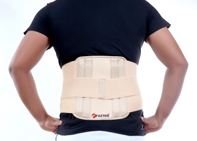 FAZTER Contoured Lumbo Sacral Belt for Back Pain Relief-Compression|Dual Adjustable Strap Back / Lumbar Support(Beige)