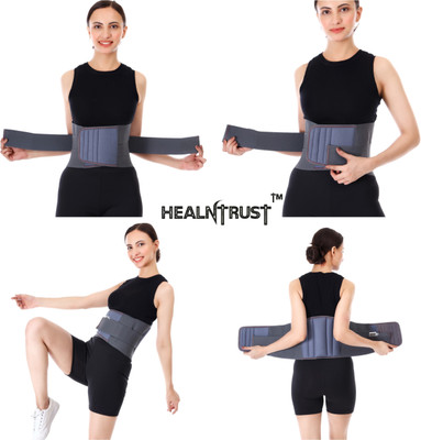 Shreeradharani A243Lumbo Sacral Support (Waist & Back Support)- For Men & Women Abdominal Back / Lumbar Support(Grey)