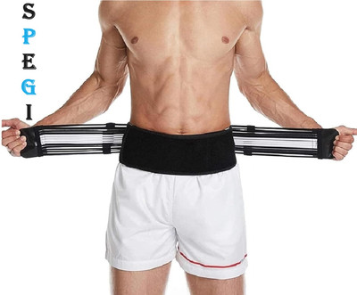 Spegi Men Sacroiliac SI Joint Hip Belt for Pain Relief Lower Back Support Back / Lumbar Support(Multicolor)