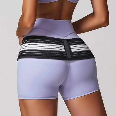Fitness Scout Sciatica Belt Men Women, Sacroiliac SI Joint Hip Belt Pelvic Support Belt Back / Lumbar Support(Black, White)