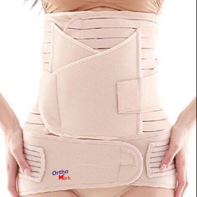 OrthoMark Post pregnancy after delivery support belt after c section Support XL 46-52inch Back / Lumbar Support(Beige)