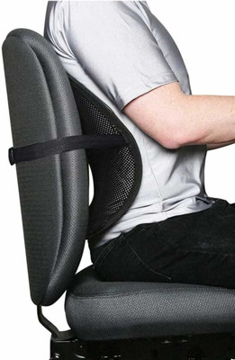 RBTR Acupressure Chair Back Rest Car Seat Lumber Support Lumbar Support (Black) Back / Lumbar Support(Black, Grey)