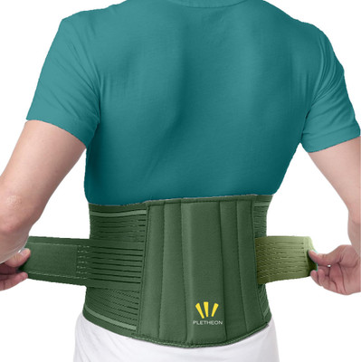 PLETHEON Lumber Sacral Support Belt back pain relief for Men & Women Back / Lumbar Support(Green) deal from flipkart PLETHEON Lumber Sacral Support Belt back pain relief for Men & Women Back / Lumbar Support(Green) deal from flipkart