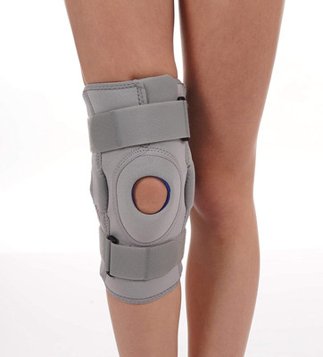 A1CARE Knee Support Hinged (Neo) Compression,Support,Patellar Pressure-Large Knee Support(Grey)