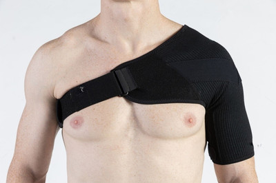 HouseOfCommon Shoulder Support Belt Adjustable Stretch Strap Wrap For Universal Shoulder Support(Black)