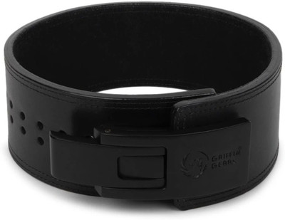 GRIFFIN GEARS Powerlifting Lever Gym Black Buckle Belt Power 10MM Heavy Duty (Medium-32-41) Back / Lumbar Support(Black)