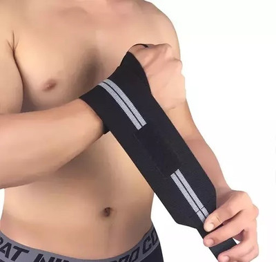 karanja Wrist Wrap (1 Pair) for Gym, Wrist Wrap, Hand Band with Adjustable Size Wrist Support