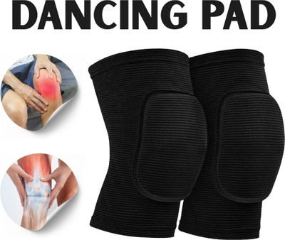 meetanshcollection Long-Lasting Cushion Pads for Frequent Practice Knee Support(Black)