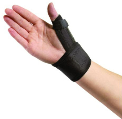 Orthowala ™ Wrist / Thumb Spica Metal Splint Support- Premium Range - free Size for all Splints(Black)
