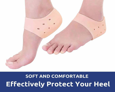 I.P.L. RCare Reusable Silicone Gel Heel for Dry Hard Cracked Heel Repair Pad (1 Pair) Heel Support
