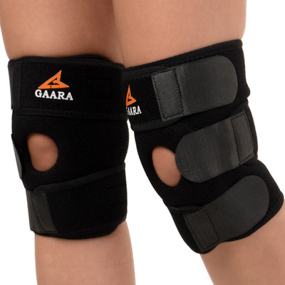 Gaara India Adjustable Knee cap Support Pro - Open Patella for Sports, Gym (Pack of 2) Knee Support