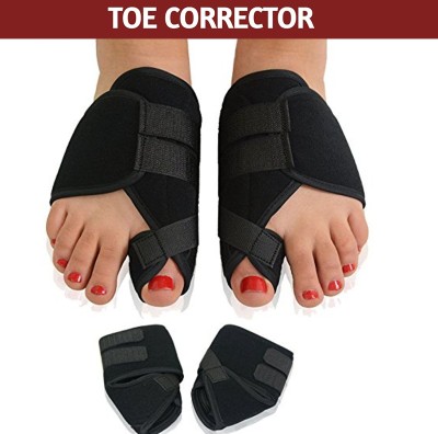 CGT Double Stitched Big Toe Bunion Splint Foot Pain Relief Splints(Black)