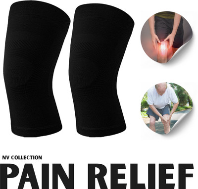 NV COLLECTION Smooth-Flex Knee Cap with Comfort-Layer Design Knee Support(Black)
