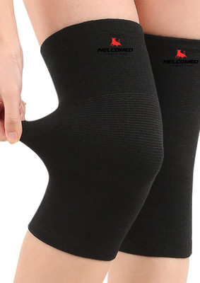 nelcomed Multi Purpose Pain Relief Knee Supporter Braces for Men and Women Knee Support(Black)