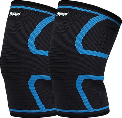 Squgo Knee Brace Compression Sleeve Support for Men Women pain relief products Knee Support(Blue)