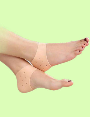 Events Framer A1-Silicone Gel Heel Socks for Swelling and Pain Relief-A9 Heel Support(Beige)
