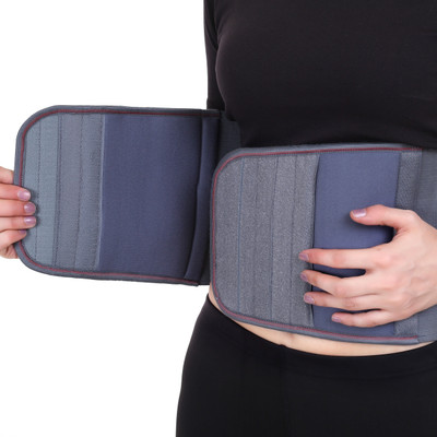 Mulkraj LSS-LS-AbdomiLSal Belt post pregLSaLScy waist support post delivery tummy-38 Back / Lumbar Support(Grey)