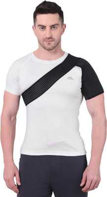 HOC Shoulder Support Belt Adjustable Stretch Strap Wrap For Universal Shoulder Support(Black)