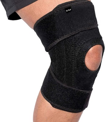 Dr Trust USA Adjustable Knee Protector Sleeve Brace Cap with Open Patella for Pain Relief Knee Support(Black)