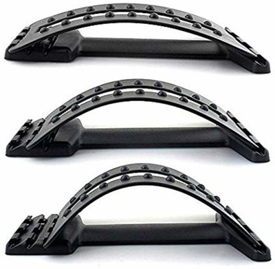 FITRONYX Adjustable Magic Back Pain Relief Lumbar Region Support with Cushion Removable Back / Lumbar Support(Black)