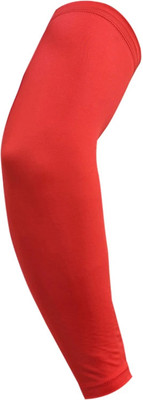 Redoak Sunscreen Sports Protective Forearm Elbow Sleeve - Red - Extra Large Arm Support(Red)