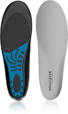 WELLGIVER Gel Insoles - Shoe Inserts for Walking, Running - All Day Comfort, Insole(Black)