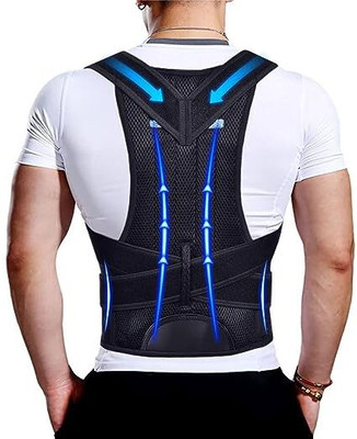 LE IN Magnetic Posture Corrector Belt, Shoulder Back Pain, Abdomen Support etc-Black Posture Corrector(Black)
