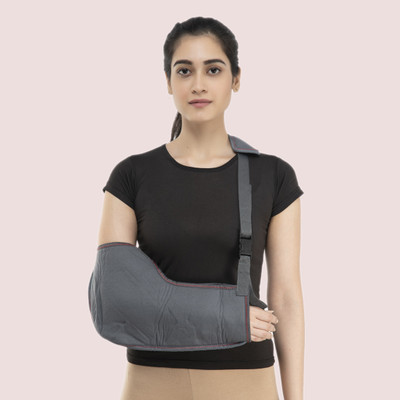 Psons Pouch Arm Sling Hand Support For Fractured Arm Hand Support(Grey)