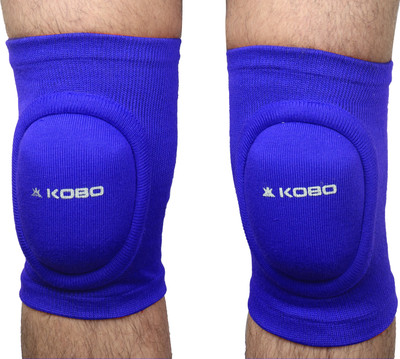 KOBO Dancing / Skating / Cycling / Guard Protector Knee Pads Size in Moulded Shape Knee Support(Blue)