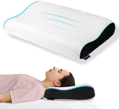 Careforce - The Force Behind Your Health Cervical Pillow Neck Support Orthopedic Pillow for Neck Pain Relief Sleeping Cervical Pillow(White)