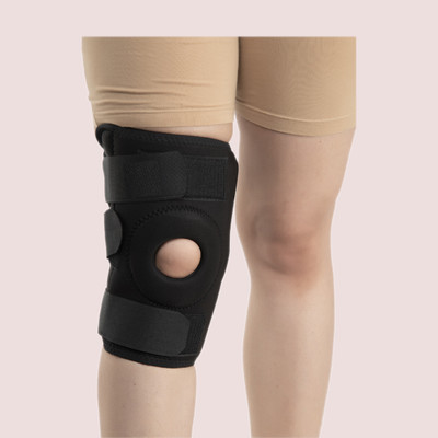 Psons Knee Support Adjustable Stretchable Brace Knee Support Knee Support(Black)