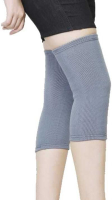 HouseOfCommon Compression Knee Cap For Joint Pain Relief (Pair) Knee Support Knee Support(Grey)