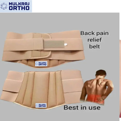 Mulkraj Ortho Lumber sacral support Ls belt for back pain lower back support Back / Lumbar Support(Beige)