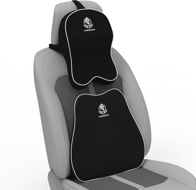 HouseOfCommon Supreme Slim Car Backrest and Neck Rest Memory Foam Support Pillow Combo Posture Corrector