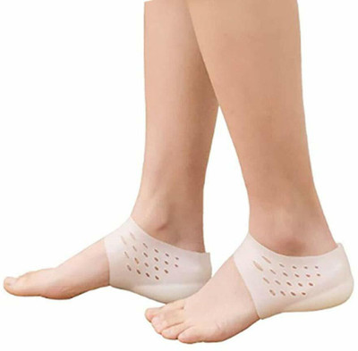 PGK TRADERS Height Increase insole Soft Silicone Comfortable for Women & Men 4cm Insole(White)