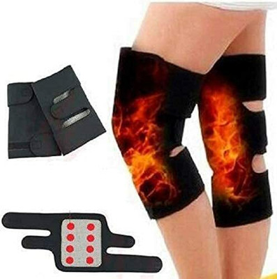 KRISHNA self heating therapy kneepad knee joint protector support Knee Support(Black)