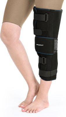 HOSPIKART Adjustable Knee Immobilizer Brace for Ligament Tear & Injury Recovery (XLarge) Knee Support(Black)