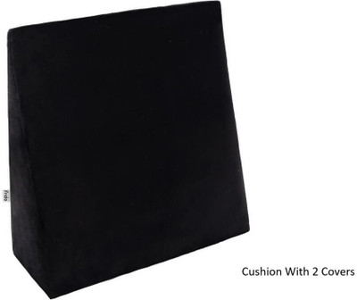 Frido Complete Back Support Wedge Cushion With Extra Covers, Made with Memory Foam Back / Lumbar Support