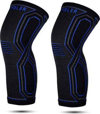Hambler KNEE SUPPORT,ANTI-SLIP COMPRESSION SLEEVE FOR MEN & WOMEN,KNEE BRACE FOR RUNNING Knee Support(Blue)