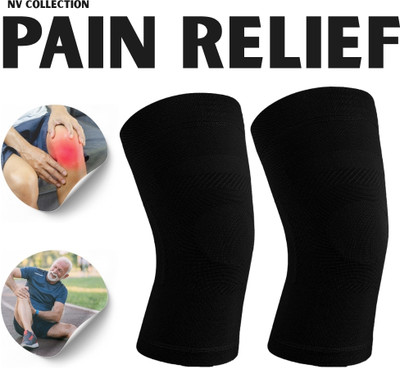 NV COLLECTION Everyday Knee Support Sleeve for Easy Movement Knee Support(Black)