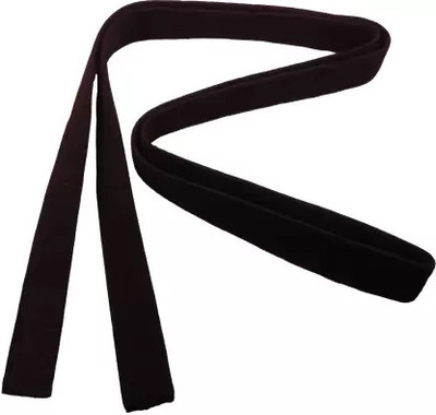 Akai Sales KARATE BLACK BELT 3.2 MTR WITH EMBROADED Abdominal Belt