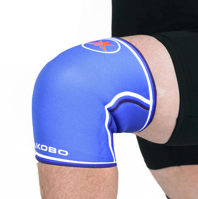 KOBO 7 mm Knee Cap Compression Support (1 Piece) Knee Support(Blue)