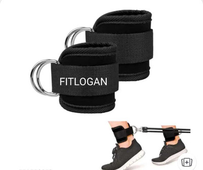FITLOGAN Ankle Strap for Gym Cable Machine Ankle Support(Black)