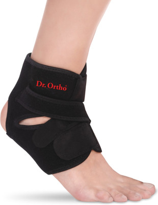 Dr. Ortho Ankle Wrap Neoprene Ankle Support(Black)