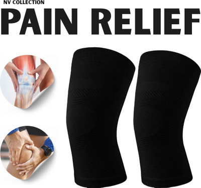 NV COLLECTION Reinforced Knee Brace for Balanced Joint Pressure Knee Support(Black)