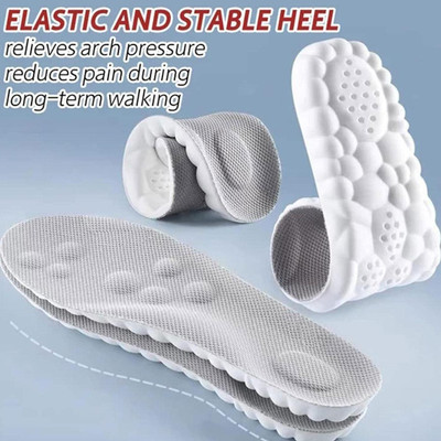 primetreads 1 Pair Memory Foam Shoe Insoles Comfortable Insoles Supports Heel & Arch Insole