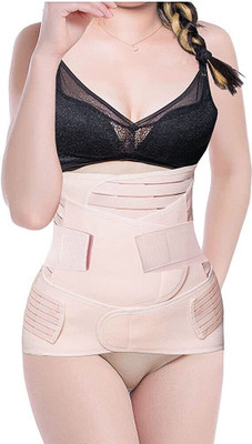 FITOCITY Post pregnancy maternity support belt after c section & normal delivery Abdominal Belt(Beige)